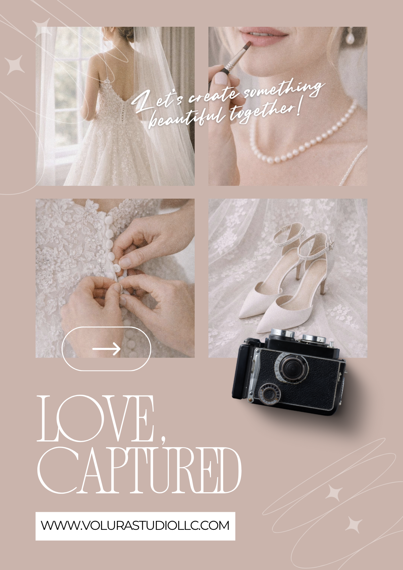 Wedding Content Photo Pack – 30 Bridal Getting Ready & Wedding Detail Stock Images